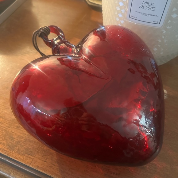 ♥️ HUGE art glass heart - Picture 5 of 7